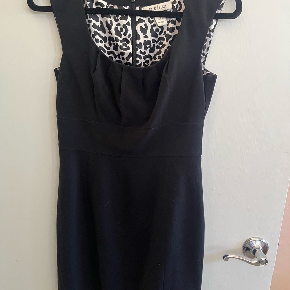 White House Black Market Black Sleeveless Mini Dress
